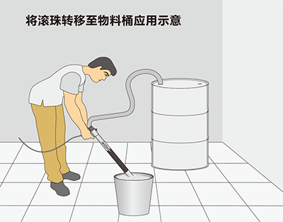 節氣噴槍（真空吸除槍）將滾珠轉移至物料桶應用示意.gif